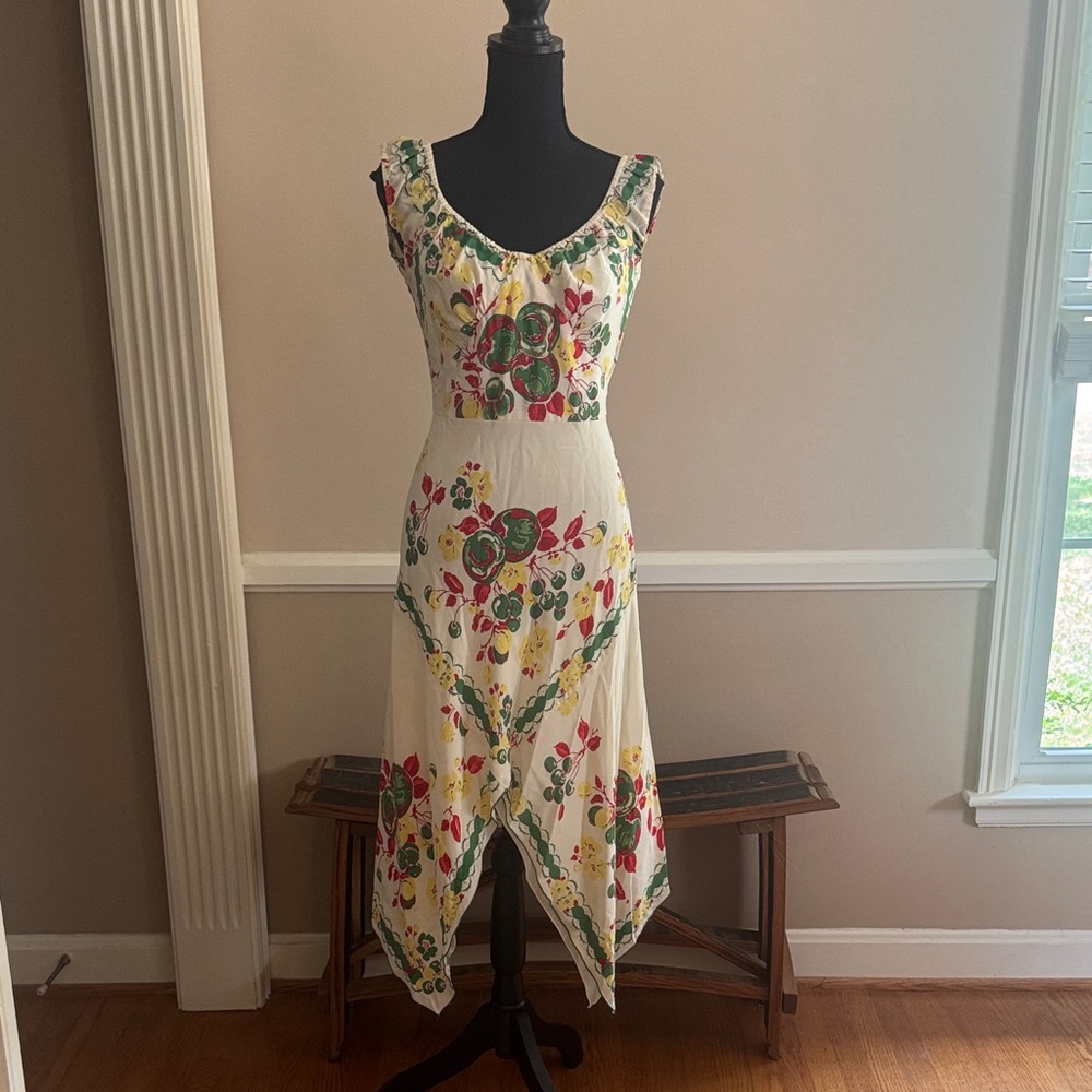 Anna Sui Floral Sleeveless Dress - Multicolor size 4